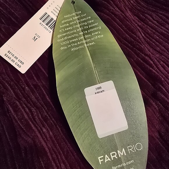 Farm real burgundy cord - Picture 2 of 2